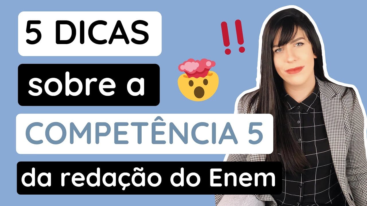 Thumbnail: Como estudar a Competência 5 da redação do Enem?