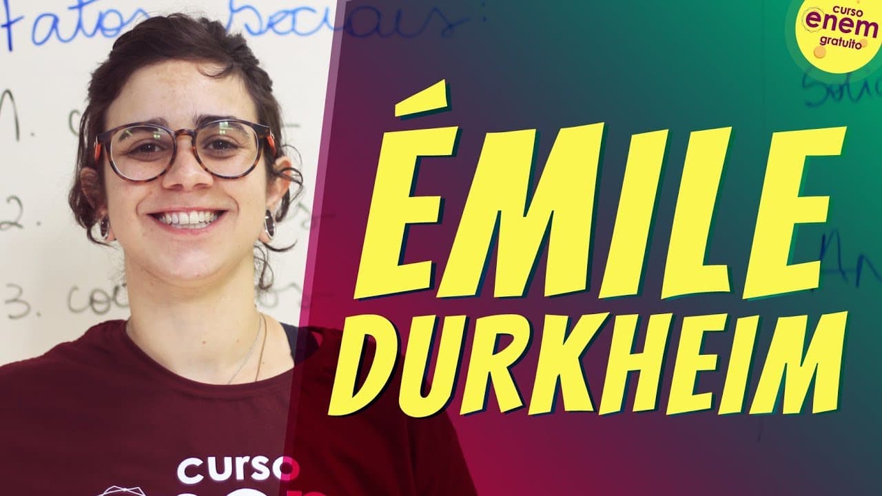 Thumbnail: ÉMILE DURKHEIM | Resumo de Sociologia para o Enem