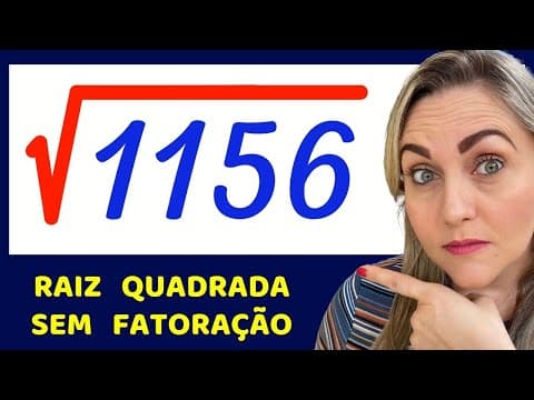 Thumbnail da aula: 😱😱 OUTRA MANEIRA DE CALCULAR A RAIZ QUADRADA !!  Matemática básica todo dia.📚🚀
