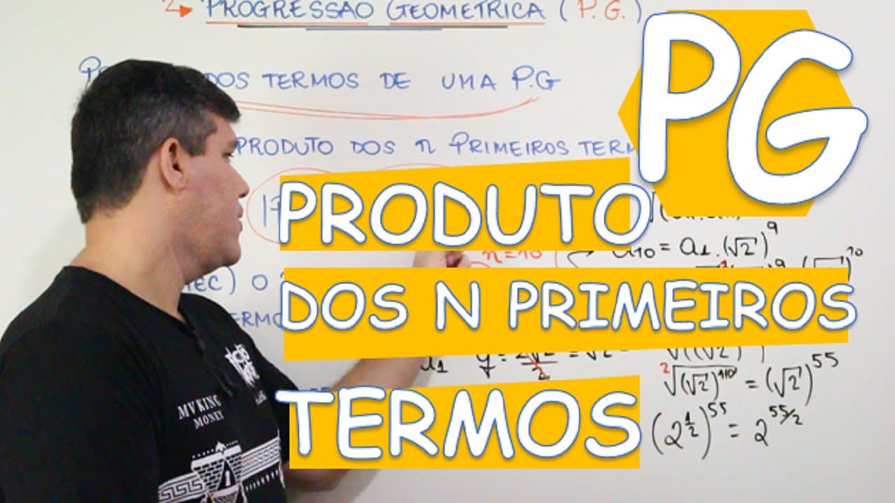 Thumbnail: P. G. PROGRESSÃO GEOMÉTRICA: PRODUTO DOS N PRIMEIROS TERMOS
