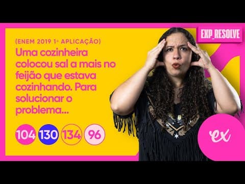 Thumbnail da aula: UMA COZINHEIRA COLOCOU SAL A MAIS NO FEIJÃO QUE ESTAVA COZINHANDO. (...) | ENVOLTÓRIOS CELULARES