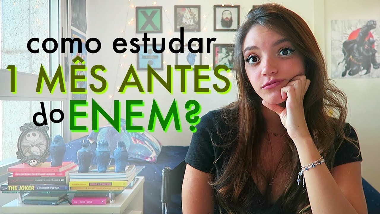 Thumbnail: COMO SE PREPARAR PARA O ENEM EM MENOS DE UM MÊS - Débora Aladim