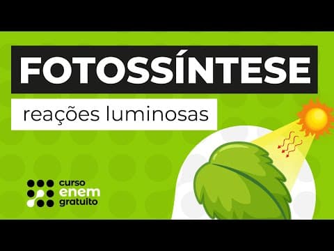 Thumbnail da aula: FOTOSSÍNTESE: reações luminosas | Biologia para o Enem | Cláudia de Souza Aguiar