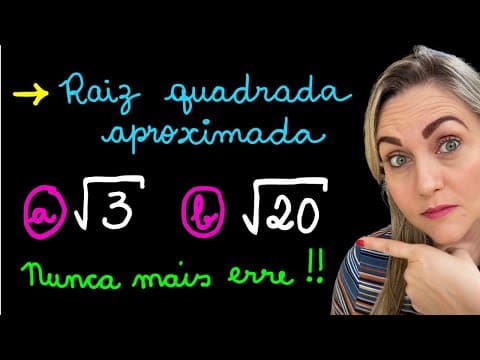 Thumbnail da aula: RAIZ QUADRADA APROXIMADA! MELHOR MANEIRA DE RESOLVER RAIZ! EXPLICAÇÃO PARA APRENDER MATEMÁTICA!