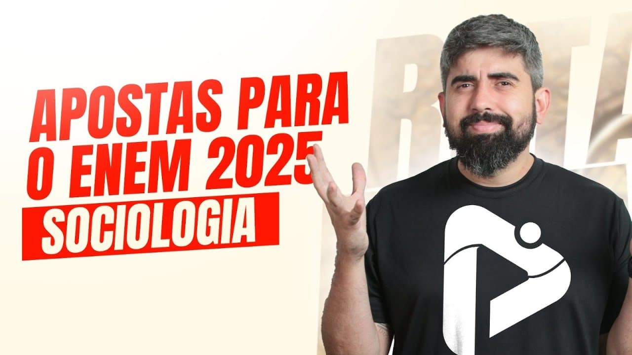 Thumbnail: Assuntos de Sociologia que devem cair no ENEM 2025 | Proenem