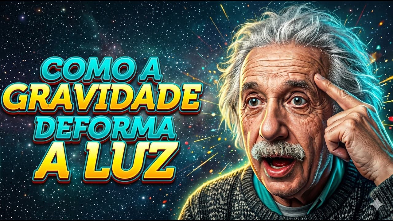 Thumbnail: A GRAVIDADE e a trajetória da LUZ de Albert Einstein