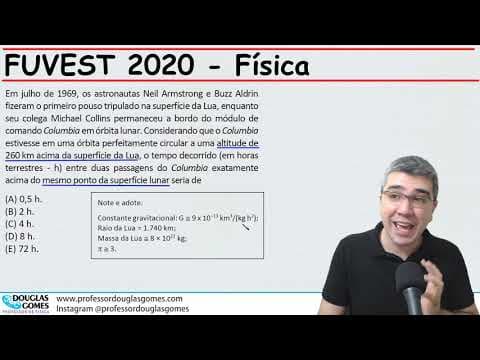 Thumbnail da aula: Fuvest 2020 | Orbitando a lua | Correção/resolução comentada