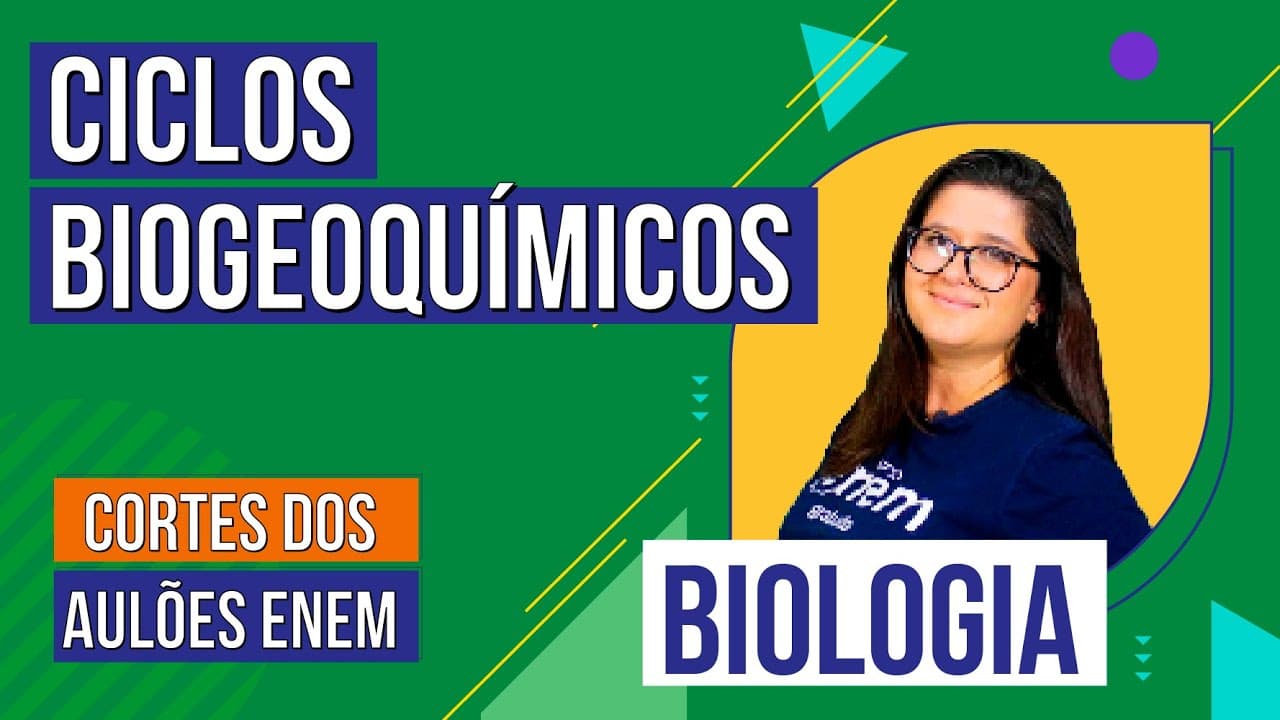 Thumbnail: CICLOS BIOGEOQUÍMICOS: carbono, oxigênio, água e nitrogênio | Cortes dos aulões Enem | Biologia