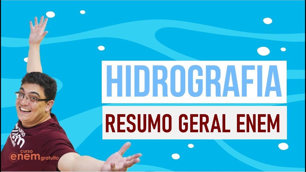 Thumbnail: HIDROGRAFIA - RESUMO GERAL ENEM| Aula de Geografia com o professor Raphael carrieri