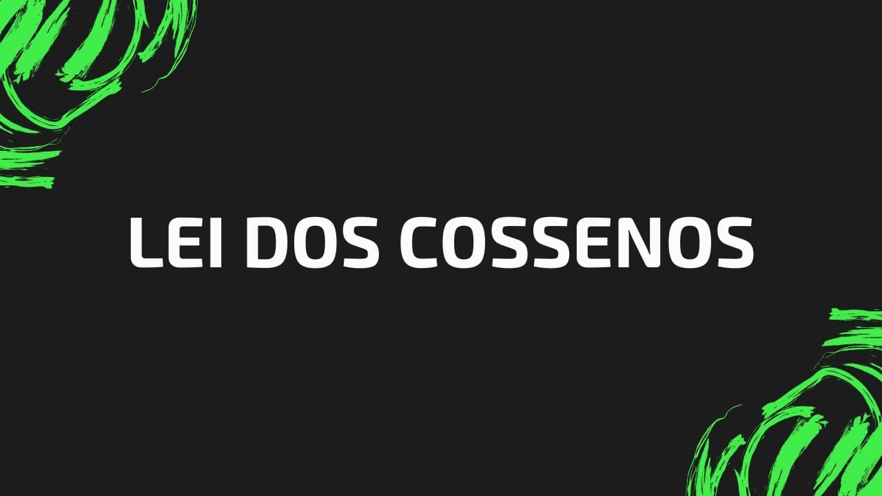 Thumbnail: LEI DOS COSSENOS (Geometria Plana) - Matemática para o ENEM