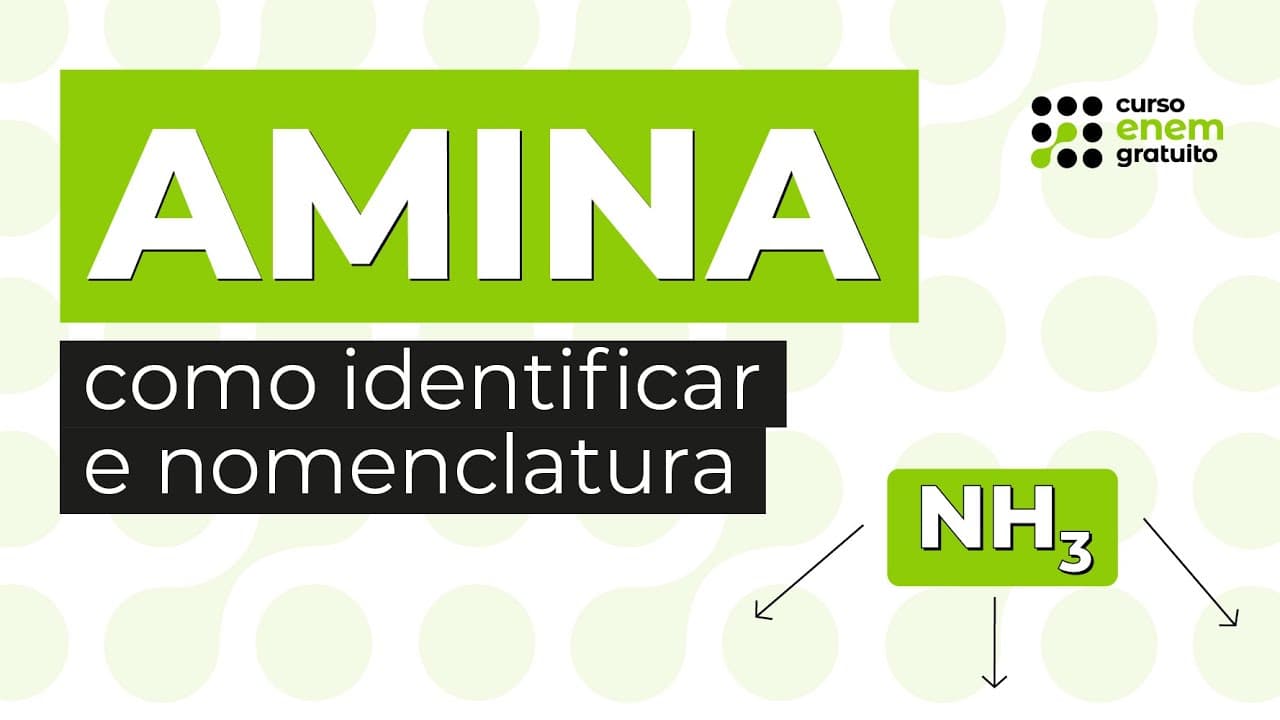 Thumbnail: AMINA: como identificar e nomenclatura | Química para o Enem | Felipe Sobis