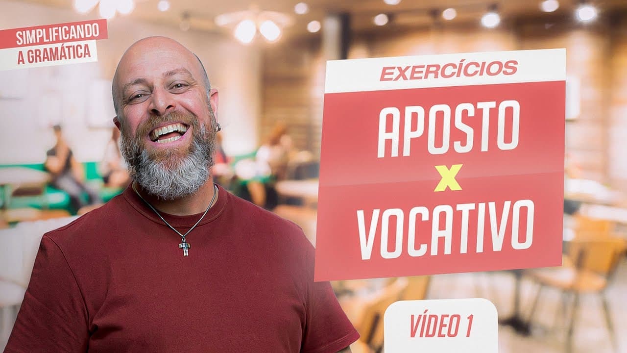 Thumbnail: Aposto ou Vocativo? Entenda com um exemplo divertido!