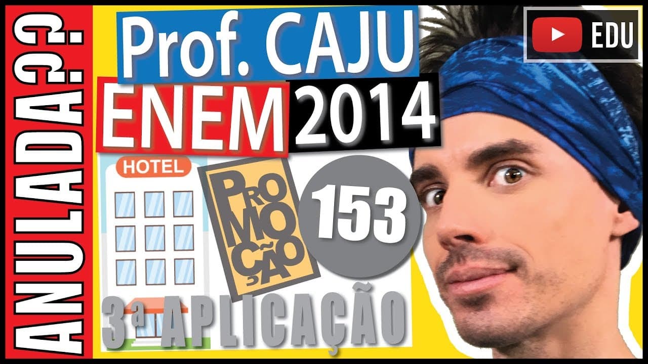 Thumbnail: [ENEM 2014 3Ap] 153 📓 PORCENTAGEM Em uma cidade turística, três hotéis ofereceram promoções