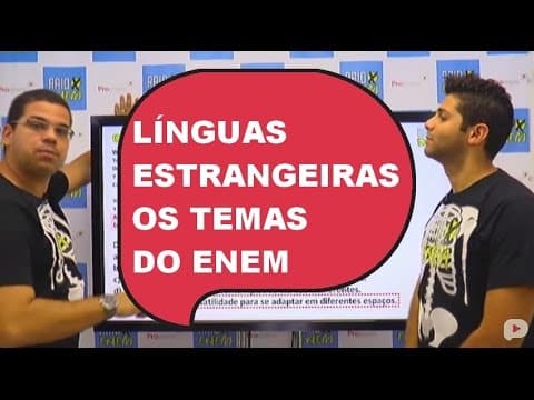Thumbnail da aula: Línguas Estrangeiras  – Os temas mais cobrados no ENEM