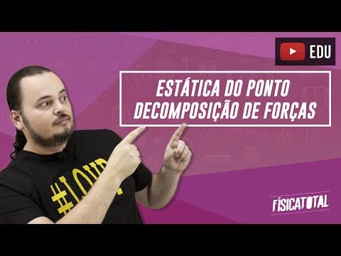 Thumbnail da aula: Estática | equilíbrio de partícula | Decomposição de forças | Física em Questões 062