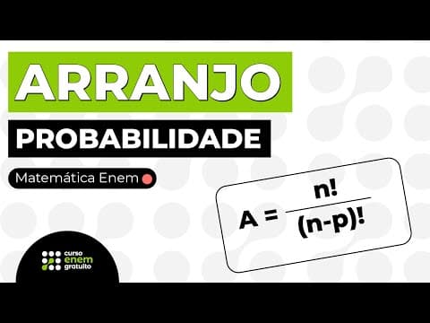 Thumbnail da aula: PROBABILIDADE: arranjo | Matemática para o Enem | Lucas Borguezan