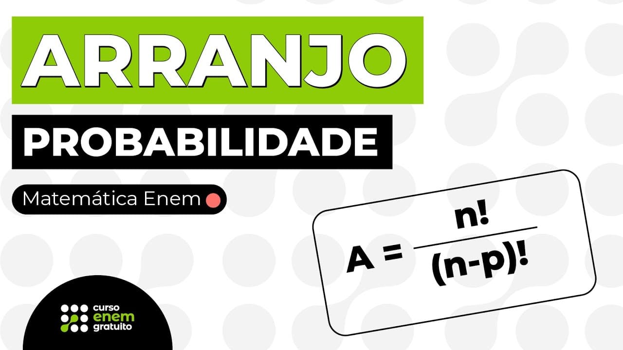 Thumbnail: PROBABILIDADE: arranjo | Matemática para o Enem | Lucas Borguezan