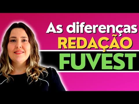 Thumbnail da aula: Fuvest 2023 | Redação | Quais são as diferenças da redação |