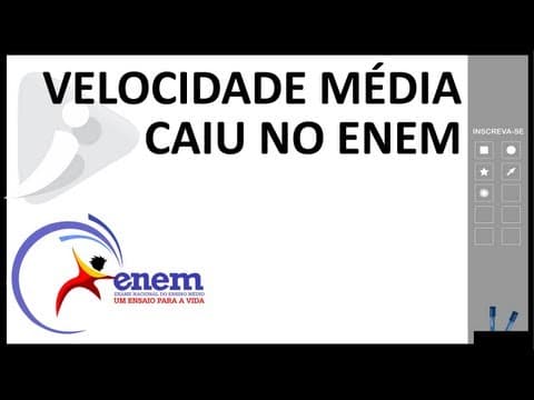 Thumbnail da aula: Caiu no ENEM - Cinemática - Velocidade Média - Exercício resolvido