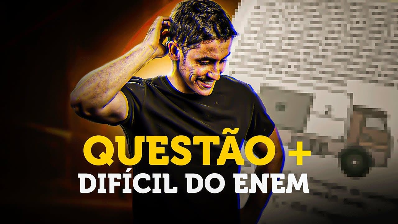 Thumbnail: Questão de Física mais DIFÍCIL do ENEM 2023