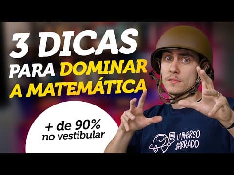 Thumbnail da aula: COMO aprender MATEMÁTICA RÁPIDO e do ZERO!