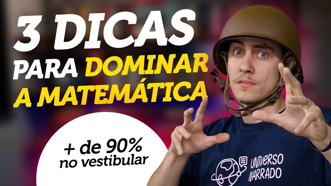 Thumbnail: COMO aprender MATEMÁTICA RÁPIDO e do ZERO!