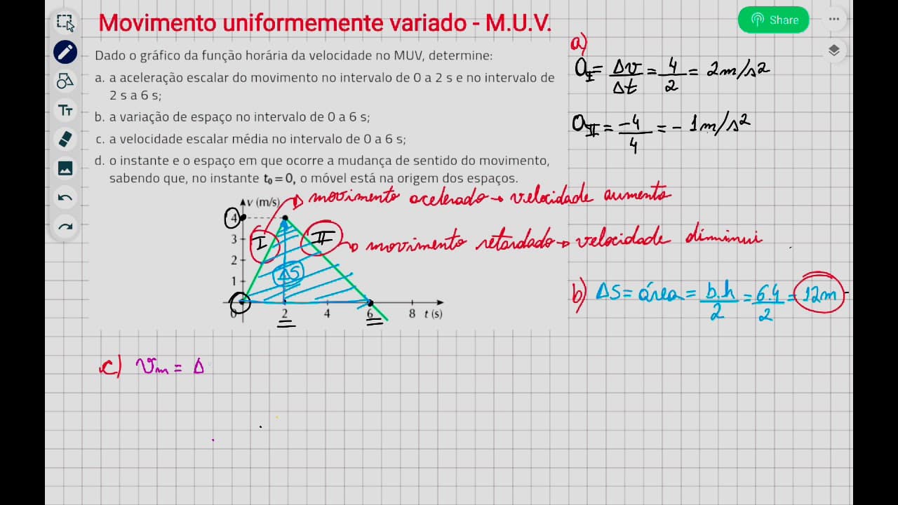 Thumbnail: Movimento Uniformemente Variado - Questão de Revisão