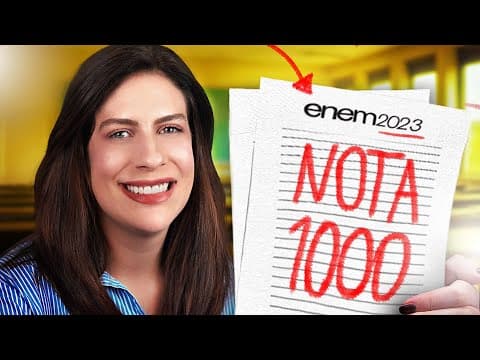 Thumbnail da aula: Somos DUAS vezes NOTA MIL no ENEM 2023