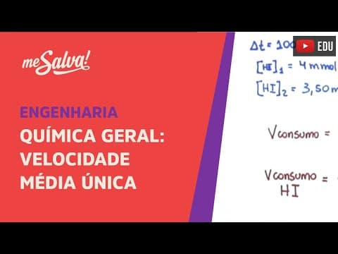 Thumbnail da aula: Me Salva! CQU02 - Velocidade Média Única - Química Geral