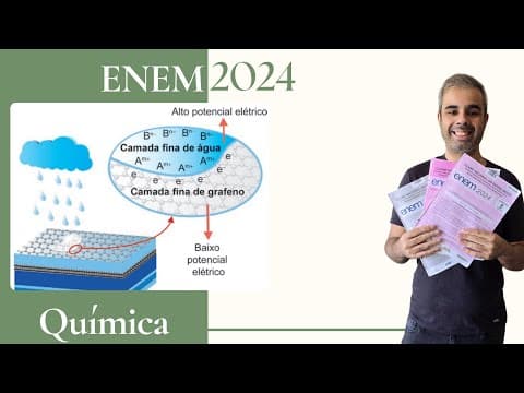 Thumbnail da aula: ENEM 2024 - Placas solares comuns dependem de dias ensolarados para gerar energia. Mas podemos gerar