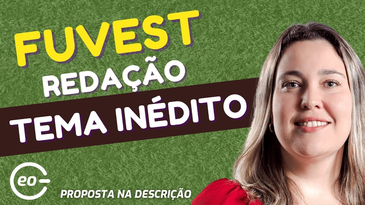 Thumbnail: REDAÇÃO PARA FUVEST 2025 | TEMA INÉDITO | GabaritaGeo |