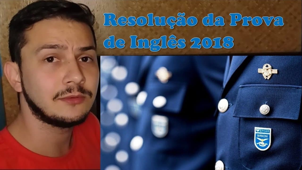 Thumbnail: Correção Prova Inglês EPCAr 2018 | Teacher Rafael