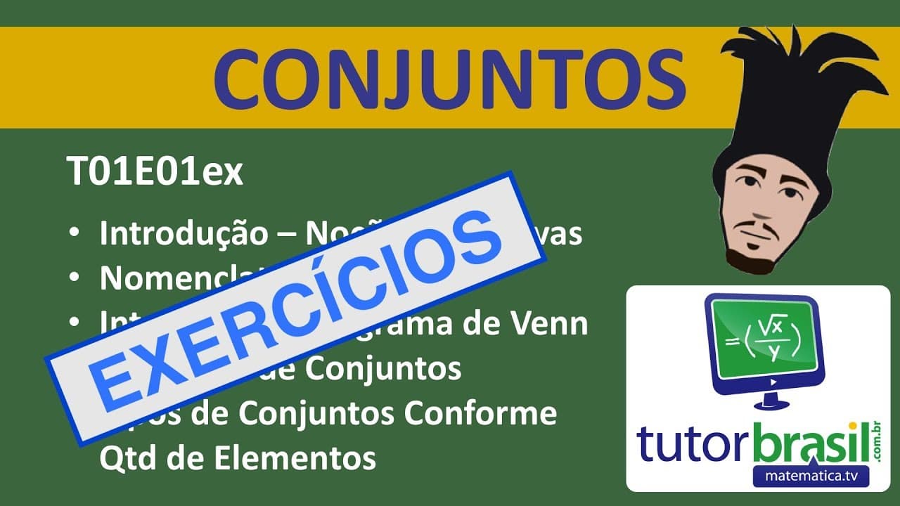 Thumbnail: Exercícios de Conjuntos - Aula 1