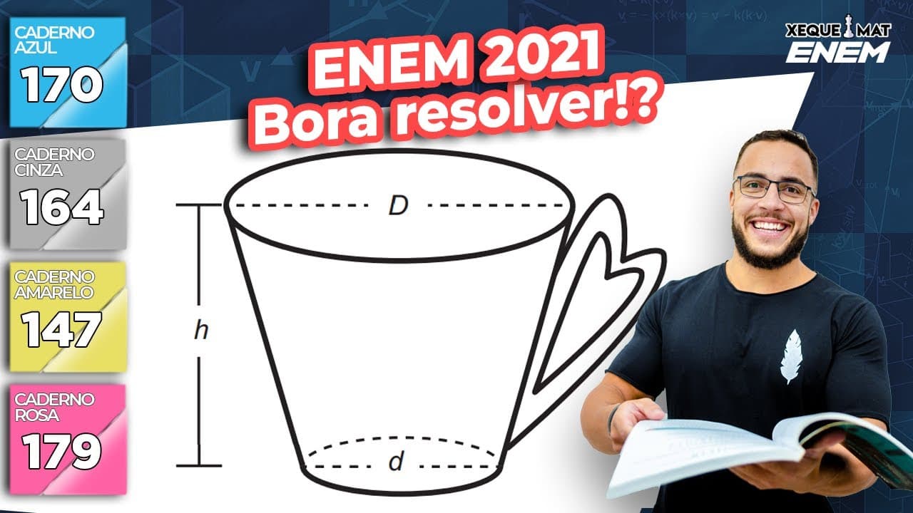 Thumbnail: 🟣 Questão 170 - Caderno Azul | Geometria Espacial | MATEMÁTICA ENEM 2021