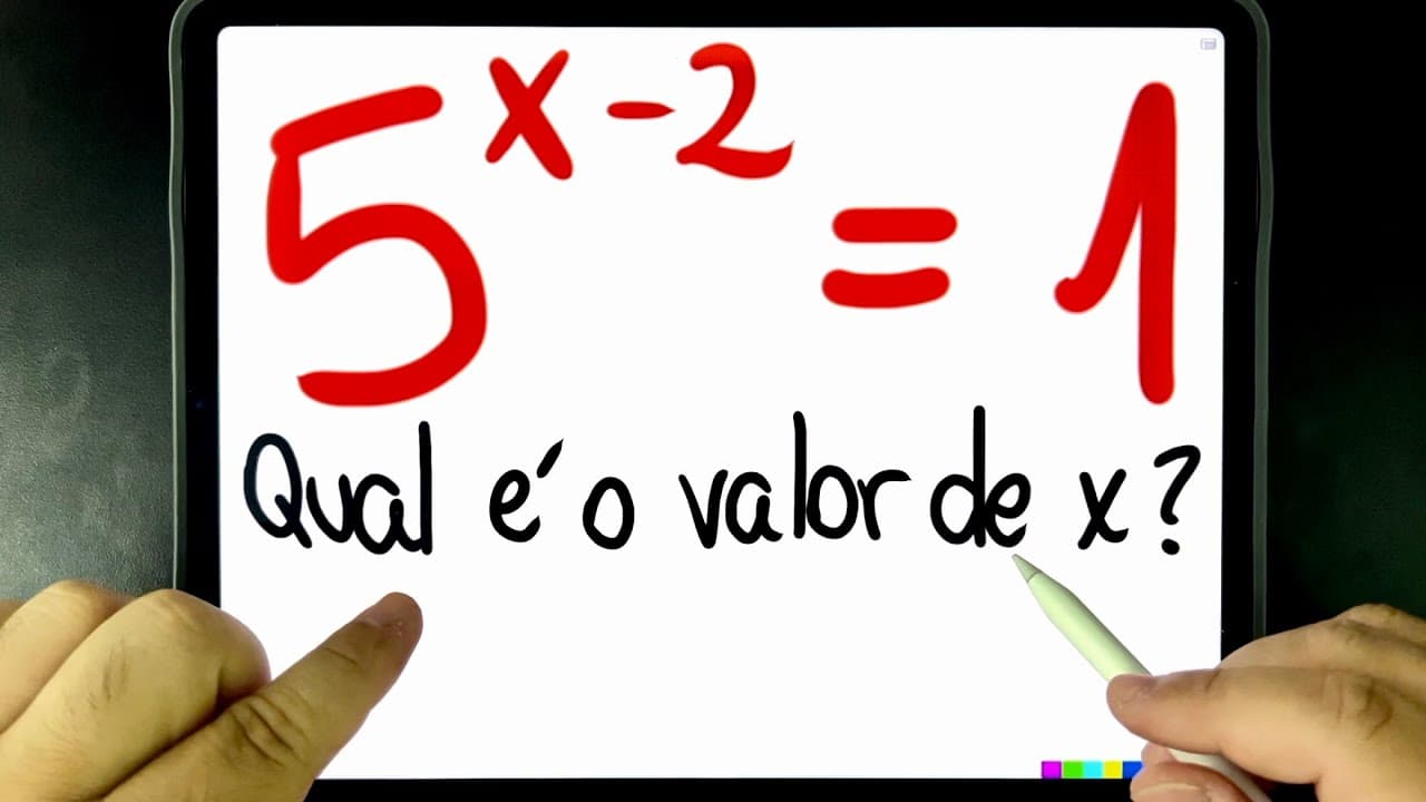 Thumbnail: 🔥 EQUAÇÃO EXPONENCIAL QUE TODOS TÊM DÚVIDAS! Você consegue resolver?