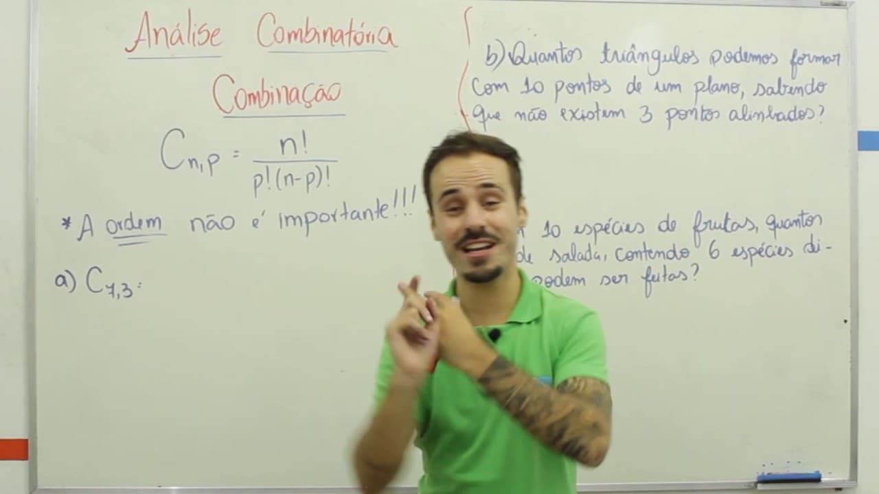 Thumbnail: Matemática - Análise Combinatória: COMBINAÇÃO