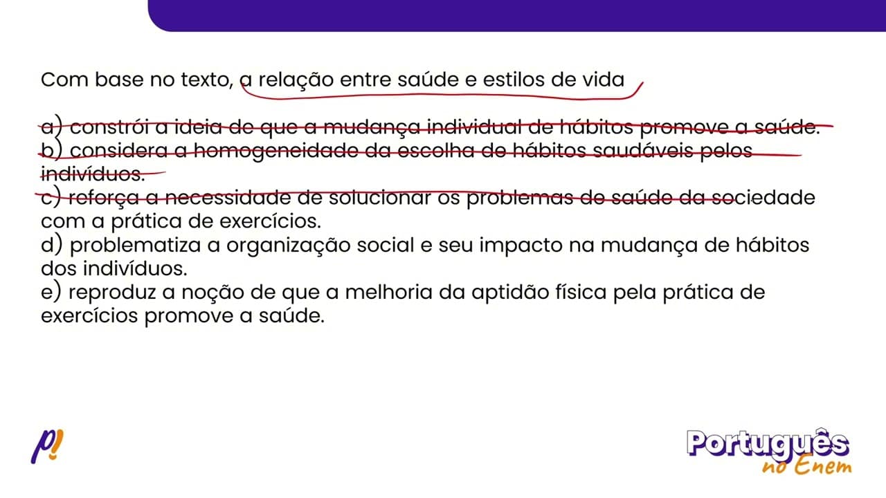 Thumbnail: ENEM 2020 -  INTERPRETAÇÃO E INFERÊNCIA DE TEXTOS | Uma das mais contundentes críticas ao discurs...