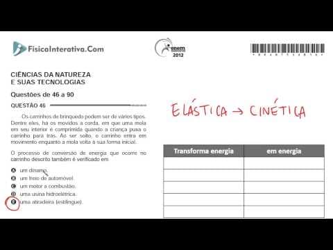 Thumbnail da aula: ENEM 2012 -- Carrinho de brinquedo e a transformação de energia