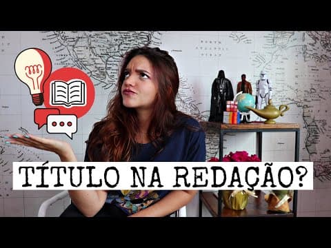 Thumbnail da aula: REDAÇÃO DO ENEM TEM QUE TER TÍTULO? COMO FAZER BONS TÍTULOS PARA SUA REDAÇÃO! - Débora Aladim