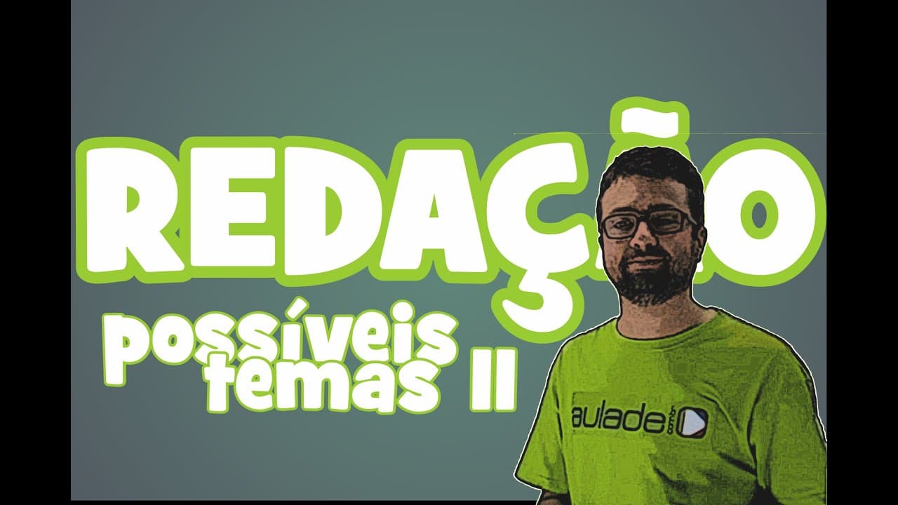 Thumbnail: Redação - Possíveis Temas II