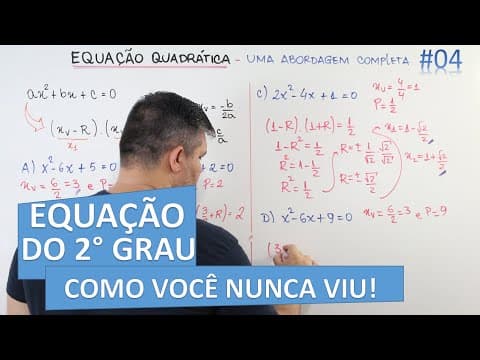 Thumbnail da aula: 📊 Equação de 2° Grau como você nunca viu! 🔷 Método Po-Shen Lo. #04