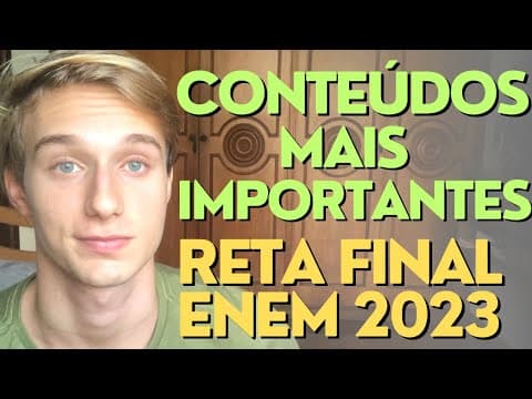 Thumbnail da aula: O que ESTUDAR faltando 3 MESES para o ENEM 2023