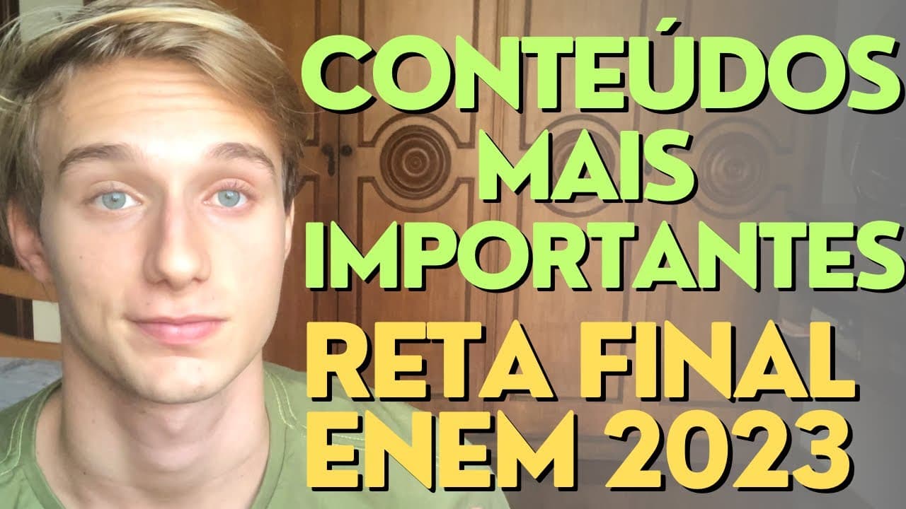 Thumbnail: O que ESTUDAR faltando 3 MESES para o ENEM 2023