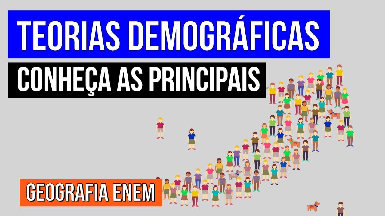 Thumbnail: TEORIAS DEMOGRÁFICAS: conheça as principais | Geografia | Recomposição de Aprendizagem | Eduardo