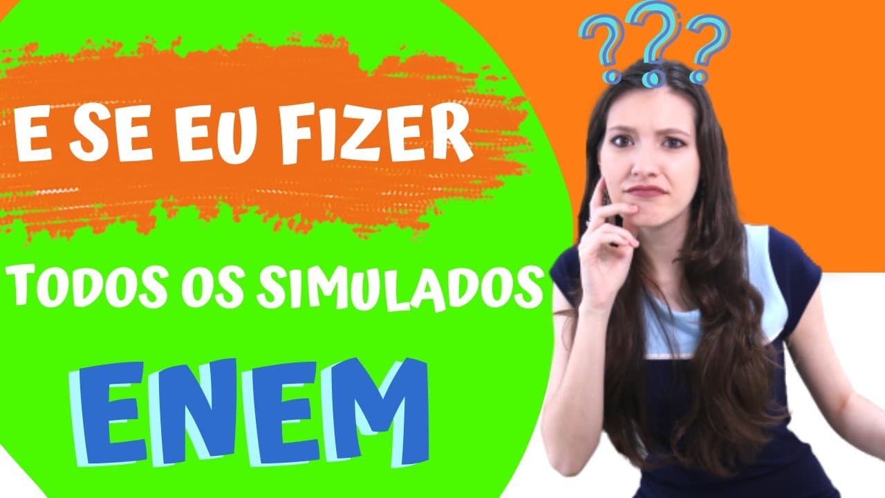 Thumbnail: E se eu fizer todos os SIMULADOS agora e não tiver mais PROVAS ANTIGAS para treinar perto do ENEM?