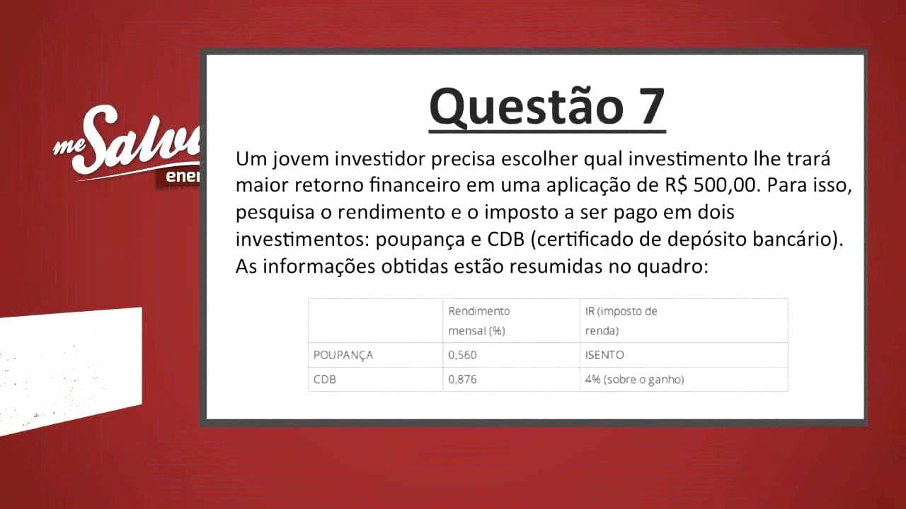 Thumbnail: Me Salva! ENEM 2013 - Matemática: As questões que você DEVE saber!