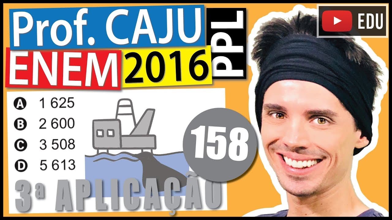 Thumbnail: [ENEM 2016 PPL] 158 📓 REGRA DE TRÊS Em 20 de abril de 2010 ocorreu a explosão eafundamento de