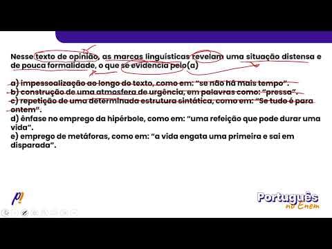 Thumbnail da aula: ENEM 2022 - ESTUDOS DO SENTIDO | Urgência emocional Se tudo é para ontem, se a vida engata...