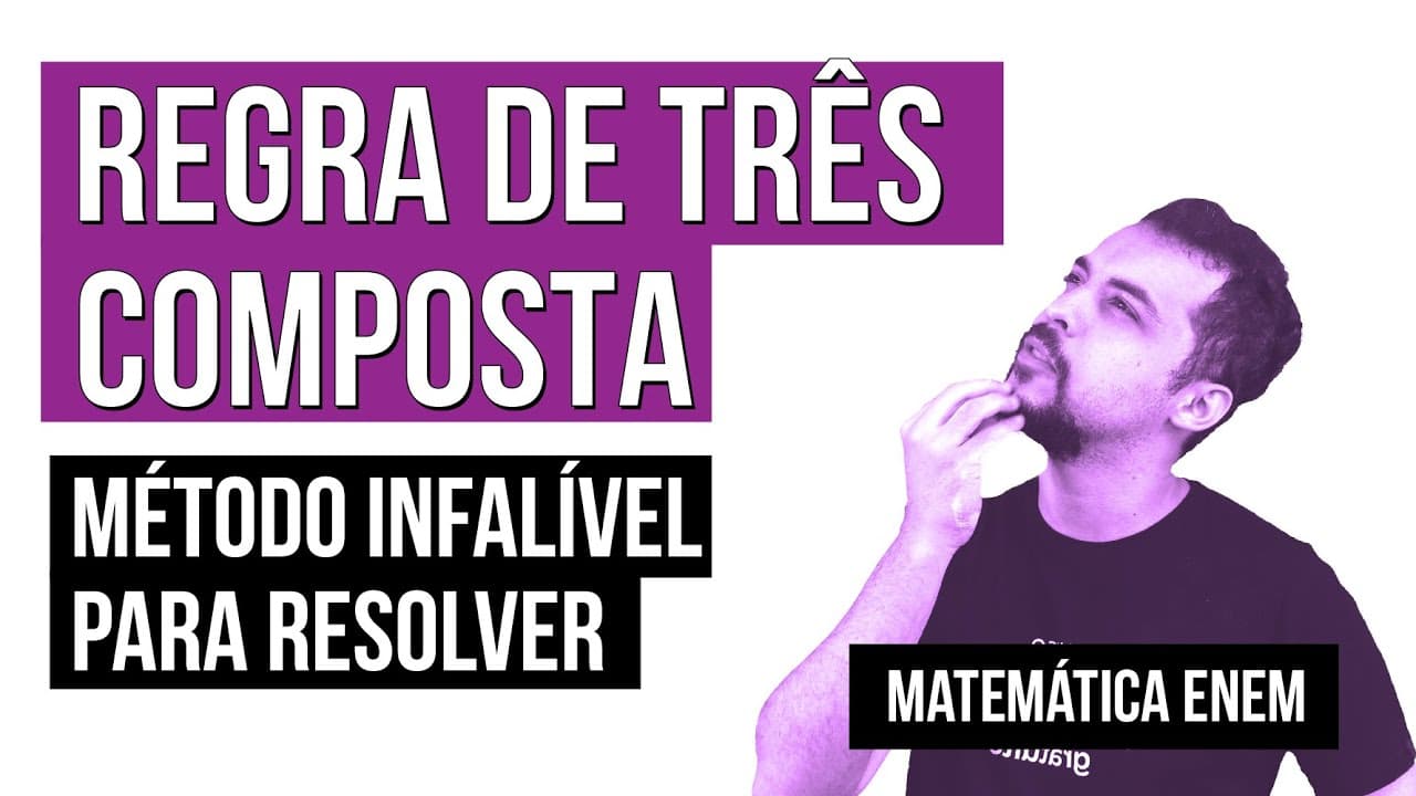 Thumbnail: REGRA DE TRÊS COMPOSTA: método infalível para resolver | Matemática para o Enem | Lucas Borguezan