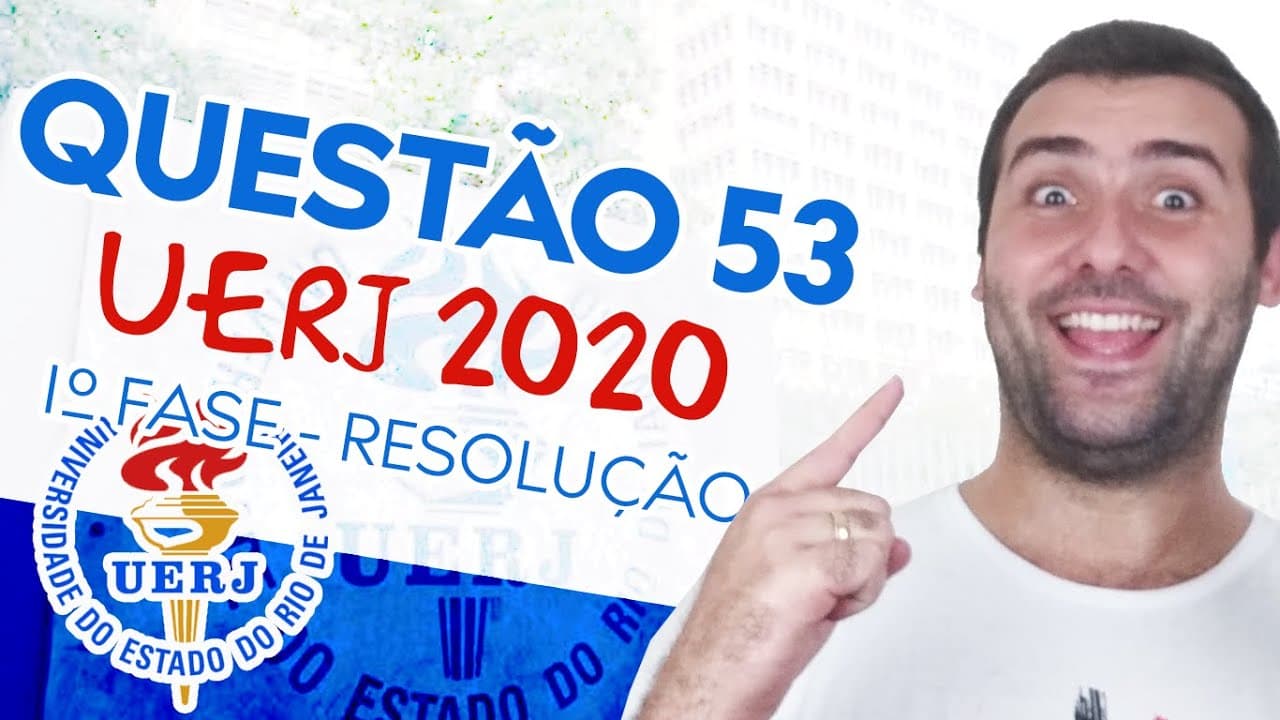 Thumbnail: UERJ 2020 - QUESTÃO 49 DE GEOGRAFIA - RESOLUÇÃO 1° EXAME DE QUALIFICAÇÃO